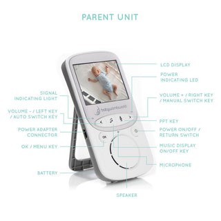 BABYWOMBWORLD VIDEO TWIN BABY MONITOR BWW605