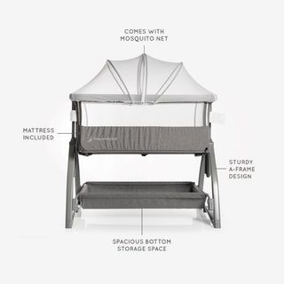 BABYWOMBWORLD PREMIUM CO-SLEEPER WITH MOSQUITO NET