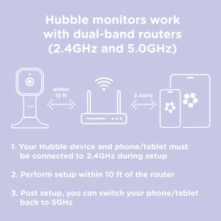 HUBBLE NURSERY PAL DELUXE SMART WIFI VIDEO MONITOR