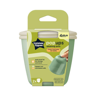 TOMMEE TIPPEE POP UP FREEZER POTS- 2 PACK