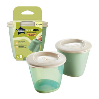 TOMMEE TIPPEE POP UP FREEZER POTS- 2 PACK