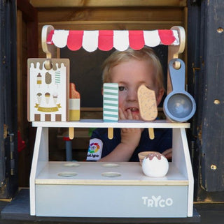 TRYCO WOODEN ICE CREAM CART