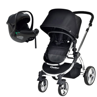 CHELINO PLATINUM BUZZ STROLLER & TULIP TRAVEL SYSTEM