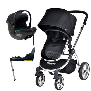 CHELINO PLATINUM BUZZ STROLLER & TULIP TRAVEL SYSTEM