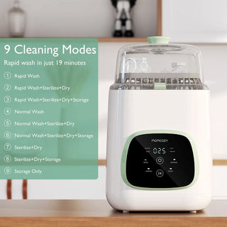 MOMCOZY KLEANPAL PRO BABY BOTTLE WASHER, STERILISER & DRYER