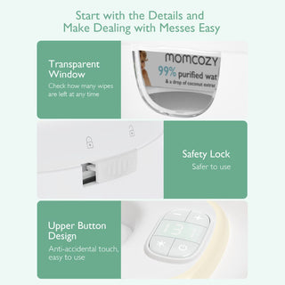 MOMCOZY BABY WIPE WARMER & DISPENSER