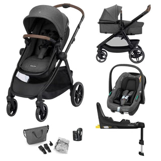 MAXI COSI ZELIA S TRIO² TRAVEL SYSTEM WITH NURSERY BAG