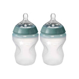 TOMMEE TIPPEE SOFT FEEL SILICONE BOTTLE 260ML 2 PACK
