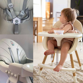 BABYWOMBWORLD 2-IN-1 CONVERTIBLE FEEDING HIGH CHAIR