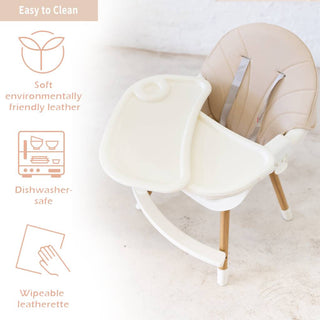 BABYWOMBWORLD 2-IN-1 CONVERTIBLE FEEDING HIGH CHAIR