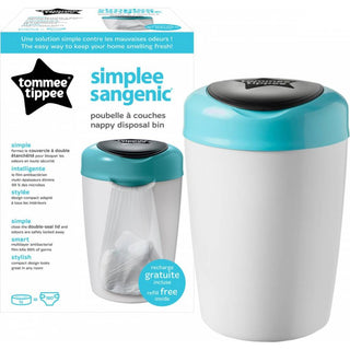 TOMMEE TIPPEE SIMPLEE SANGENIC NAPPY DISPOSAL BIN