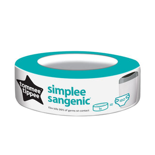 TOMMEE TIPPEE SIMPLEE SANGENIC NAPPY DISPOSAL BIN REFILL CARTRIDGES