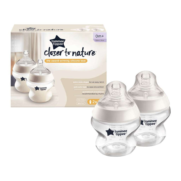 TOMMEE TIPPEE BOTTLE 150ML CLOSER TO NATURE 2 PACK